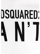 Dsquared2 I Can't Logo Printed T-Shirt in White