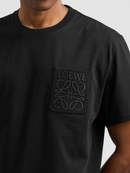 Loewe Embroidered Pocket T-Shirt in Black