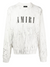 Amiri Cracked Dye Core Logo Sweatshirt in White