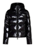 Dsquared2 Logo Patch Hooded Down Coat in Black