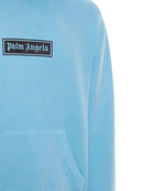 Palm Angels Dyed Box Logo Blue Hoodie