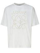 Loewe Anagram Embroidered T-Shirt In White