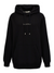 Lanvin Paris Loose Fit Logo Hoodie in Black