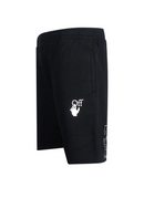 Off-White Caravaggio Arrow Printed Black Sweat Shorts