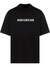 Balenciaga Reversed Logo Print T-Shirt in Black