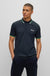 Hugo Boss Cotton-blend Polo Shirt in Navy blue