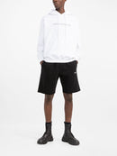 Off-White Diag Helvetica Sweat Shorts in Black