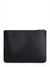 Givenchy Logo Leather Large Zip Flat Pouch in Black