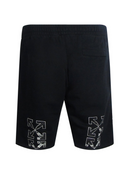 Off-White Caravaggio Arrow Printed Black Sweat Shorts