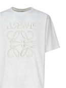 Loewe Anagram Embroidered T-Shirt In White