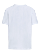 Balmain Gold Logo Printed T-Shirt in White