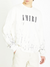 Amiri Cracked Dye Core Logo Sweatshirt in White